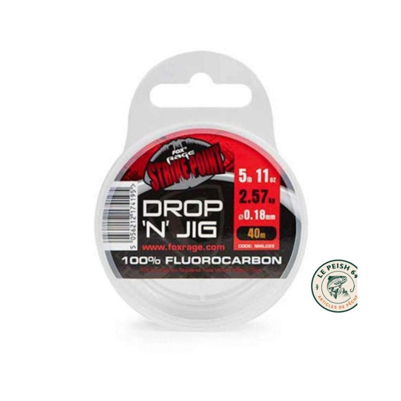 Drop N Jig 0,27mm Fluorocarbon | Le Peish 64