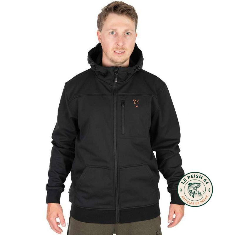 Fox Collection Soft Shell Jacket Black/Orange L | Le Peish 6