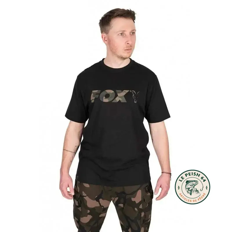 FOX Camo Logo T-Shirt Black XL | Le Peish 64