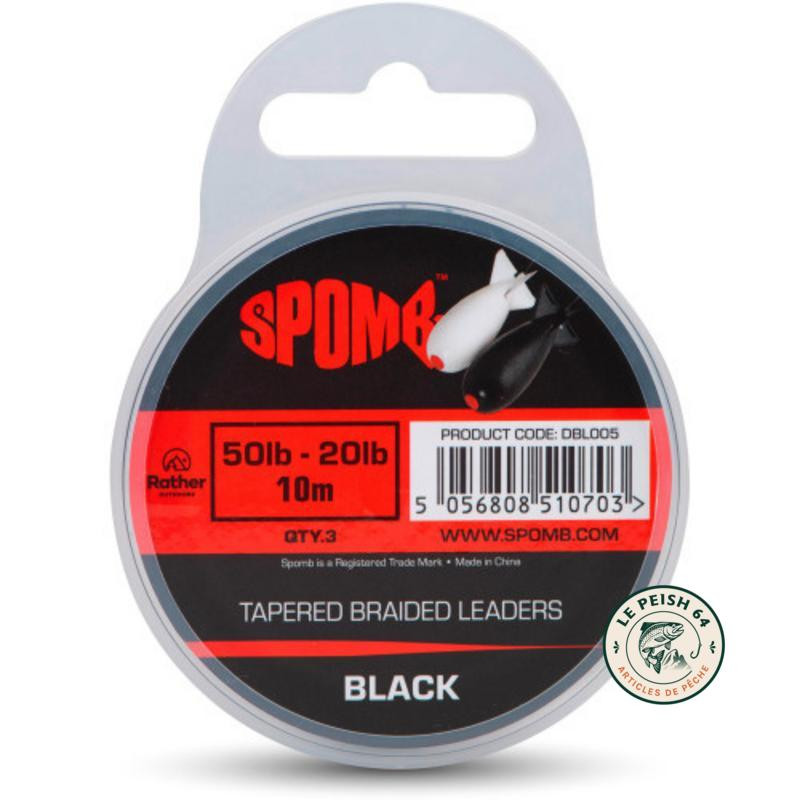 Spomb Tapered Braided Leaders 50lb | Le Peish 64