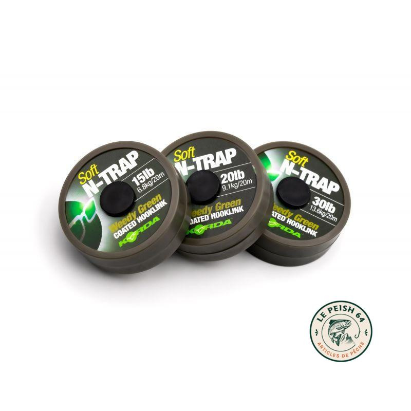 N-Trap Soft 30lb Weedy Green | Le Peish 64
