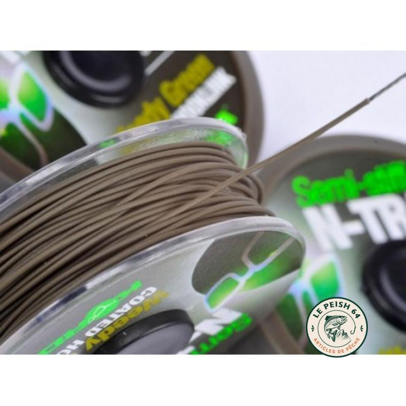 N-Trap Semi-Stiff 20lb Weedy Green 20m | Le Peish 64