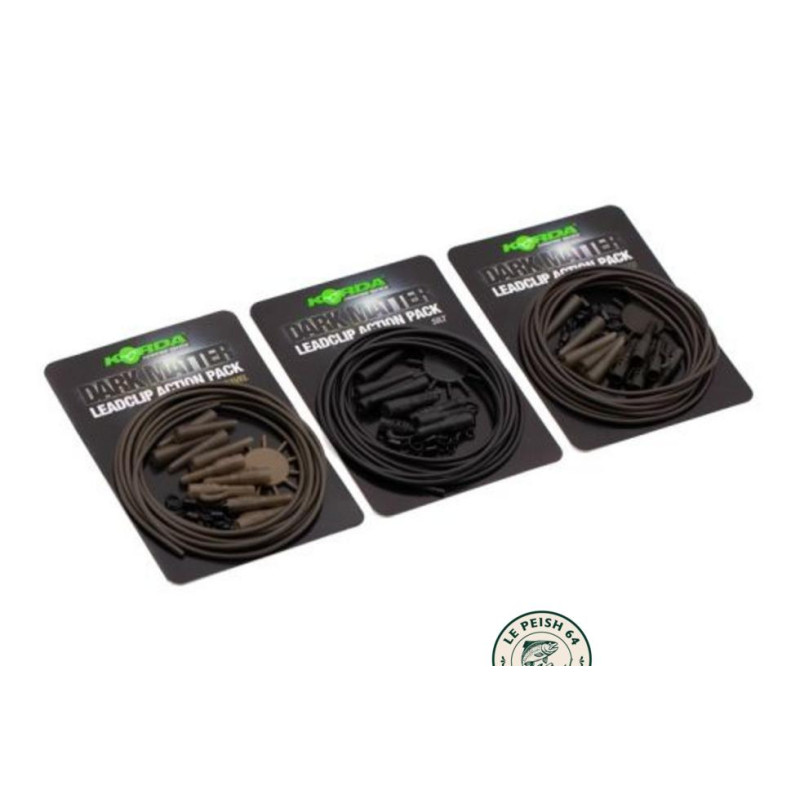 Dark Matter Lead Clip Action Pack Gravel | Le Peish 64