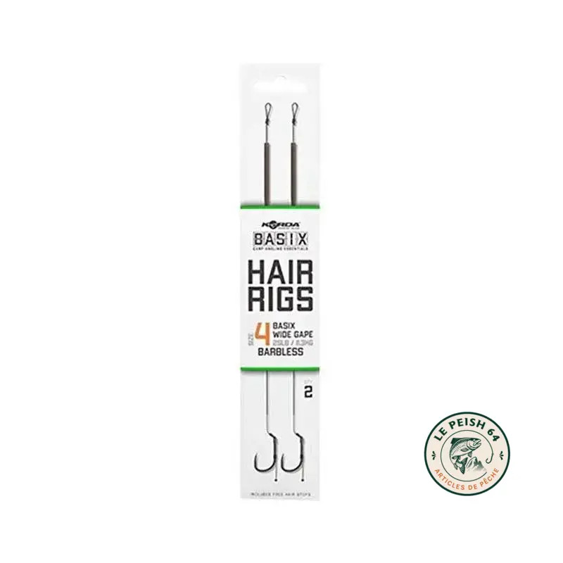 Basix Hair Rigs Wide Gape 4 | Le Peish 64