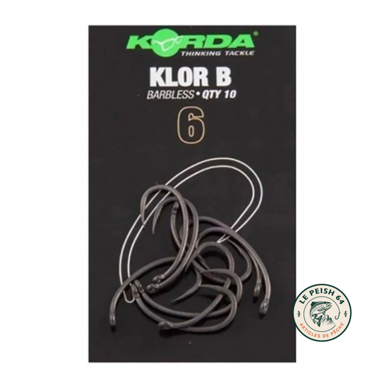 Korda Klor Barbless taille 6 | Le Peish 64