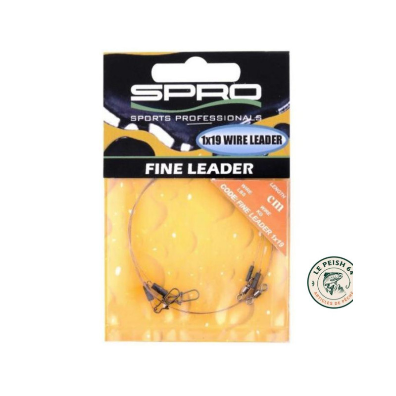 1x19 Wire Leader 30cm 8.2kg | Le Peish 64