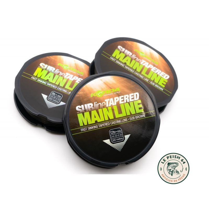 SUBLINE TAPERED 12-40LB 0,33-0,50MM 300M | Le Peish 64