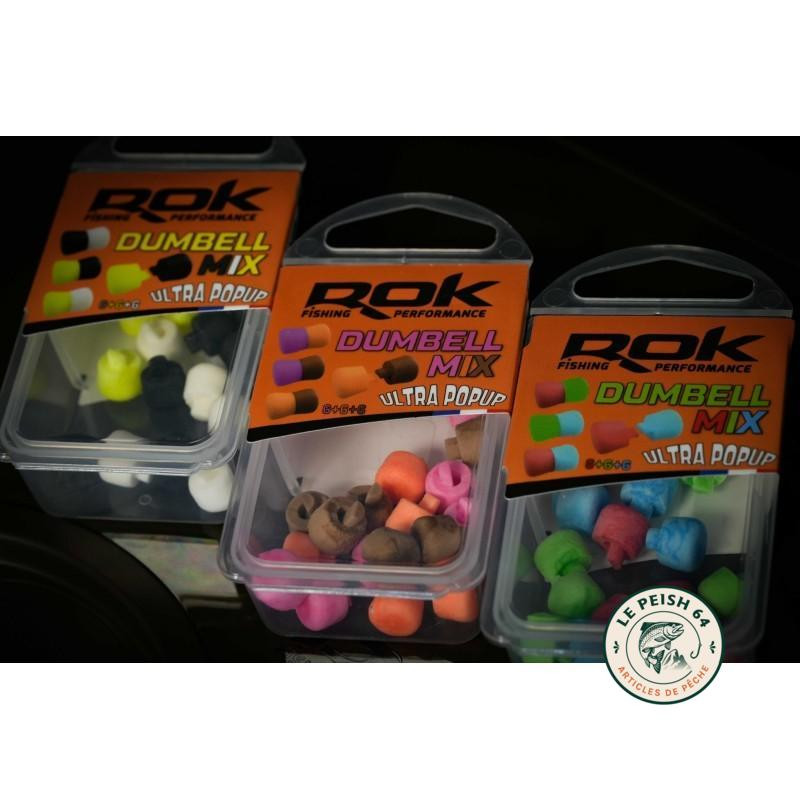 ROK Dumbell Mix 9 mm Rose Orange Marron | Le Peish 64
