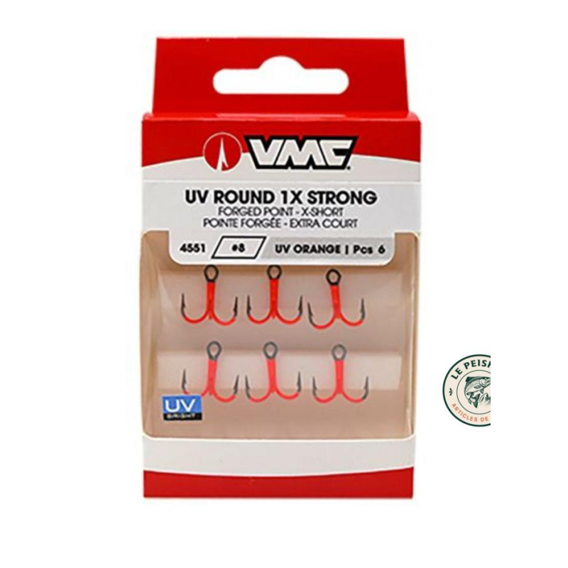 VMC 4551UV Round 1X 3/0 Orange | Le Peish 64