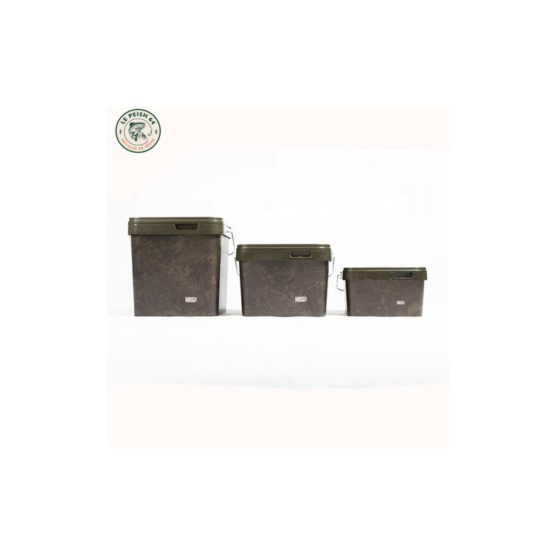 Seau rectangulaire camo 10L | Le Peish 64