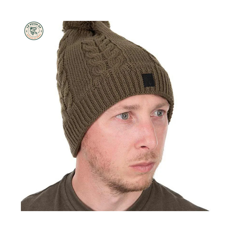 FOX Cable Knit Bobble Hat | Le Peish 64