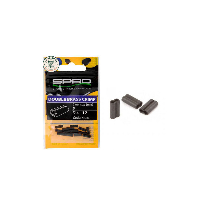 Double Brass Crimp 0.8 | Le Peish 64